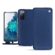 レザーケース Samsung Galaxy S20 FE - Bleu frisson