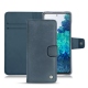 レザーケース Samsung Galaxy S20 FE - Jean vintage ( Roughtcut - Pantone 285U  ) 