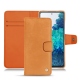 Samsung Galaxy S20 FE leather case - Mandarine vintage ( Pantone 165C ) 