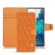 Samsung Galaxy S20 FE leather case - Orange - Couture ( Nappa - Pantone 1495U ) 