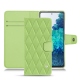 レザーケース Samsung Galaxy S20 FE - Vert olive - Couture ( Nappa - Pantone 578U ) 