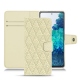 レザーケース Samsung Galaxy S20 FE - Ivoire - Couture ( Sleek P C12 - White ) 