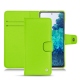 レザーケース Samsung Galaxy S20 FE - Vert fluo