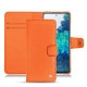 Lederschutzhülle Samsung Galaxy S20 FE - Orange fluo