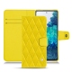 レザーケース Samsung Galaxy S20 FE - Jaune fluo - Couture