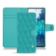 Lederschutzhülle Samsung Galaxy S20 FE - Bleu fluo - Couture