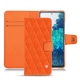 Capa em pele Samsung Galaxy S20 FE - Orange fluo - Couture