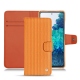 Capa em pele Samsung Galaxy S20 FE - Abaca arancio
