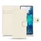 Samsung Galaxy S20 FE leather case - Blanc PU