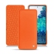 Housse cuir Samsung Galaxy S20 FE - Orange fluo