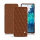 Capa em pele Samsung Galaxy S20 FE - Marron - Couture ( Nappa - Pantone 1615C ) 