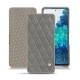 Samsung Galaxy S20 FE leather case - Acier vintage - Couture