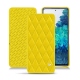Custodia in pelle Samsung Galaxy S20 FE - Jaune fluo - Couture