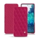 Samsung Galaxy S20 FE leather case - Rose fluo - Couture