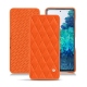 Capa em pele Samsung Galaxy S20 FE - Orange fluo - Couture