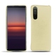 Sony Xperia 5 II leather cover - Beige ( Nappa - Pantone 7502C ) 