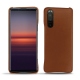Sony Xperia 5 II leather cover - Marron ( Nappa - Pantone 1615C ) 