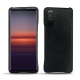 Coque cuir Sony Xperia 5 II - Dark vintage ( Roughtcut - Black#5256 ) 