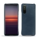 Custodia in pelle Sony Xperia 5 II - Jean vintage ( Roughtcut - Pantone 285U  ) 