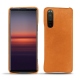 Sony Xperia 5 II leather cover - Mandarine vintage ( Pantone 165C ) 