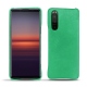 Coque cuir Sony Xperia 5 II - Menthe vintage ( Pantone 562C ) 