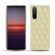 Lederschutzhülle Sony Xperia 5 II - Beige - Couture ( Nappa - Pantone 7502C ) 