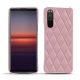 Capa em pele Sony Xperia 5 II - Rose - Couture ( Nappa - Pantone 2365C ) 