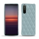 Custodia in pelle Sony Xperia 5 II - Bleu ciel - Couture ( Nappa - Pantone 277C ) 