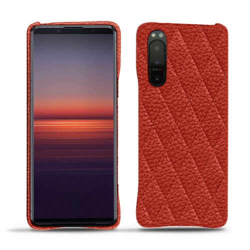 Scafi posteriori in pelle per Xperia 5 IIPapaye - Couture ( Pantone #b54317 ) 