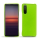 Sony Xperia 5 II leather cover - Vert fluo