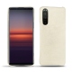 Sony Xperia 5 II leather cover - Blanc escumo