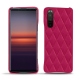Lederschutzhülle Sony Xperia 5 II - Rose fluo - Couture