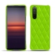 Capa em pele Sony Xperia 5 II - Vert fluo - Couture