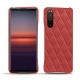 Sony Xperia 5 II leather cover - Cerise vintage - Couture