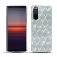 Sony Xperia 5 II leather cover - Platinium - Couture