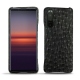 Sony Xperia 5 II leather cover - Autruche nero