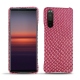 Sony Xperia 5 II leather cover - Serpent ciclamino