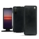 Custodia in pelle Sony Xperia 5 II - Dark vintage ( Roughtcut - Black#5256 ) 