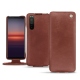 Housse cuir Sony Xperia 5 II - Passion vintage ( Glutton - Red ) 