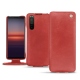 Custodia in pelle Sony Xperia 5 II - Cerise vintage ( Pantone 185C ) 