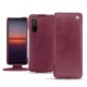 Housse cuir Sony Xperia 5 II - Prune vintage ( Pantone 512C ) 