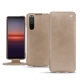 Sony Xperia 5 II leather case - Taupe vintage ( Pantone 7530C ) 