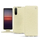 Sony Xperia 5 II leather case - Ivoire ( Sleek P C12 - White ) 