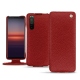 Housse cuir Sony Xperia 5 II - Tomate ( Pantone 187C ) 