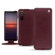 Housse cuir Sony Xperia 5 II - Lie de vin ( Pantone 5115C ) 