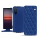 Funda de piel Sony Xperia 5 II - Bleu océan - Couture ( Nappa - Pantone 293C ) 