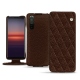 Funda de piel Sony Xperia 5 II - Châtaigne - Couture ( Pantone 476C ) 