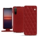 Custodia in pelle Sony Xperia 5 II - Tomate - Couture ( Pantone 187C ) 