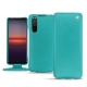 Capa em pele Sony Xperia 5 II - Bleu fluo