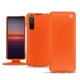 Housse cuir Sony Xperia 5 II - Orange fluo